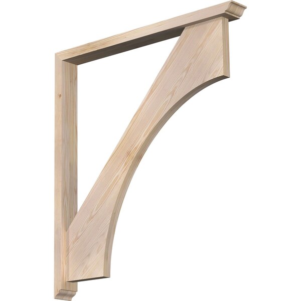 Ekena Millwork Westlake Traditional Smooth Bracket w/ Offset Brace, Douglas Fir, 3 1/2"W x 34"D x 38"H BKT0402X34X38WTL01SDF - main